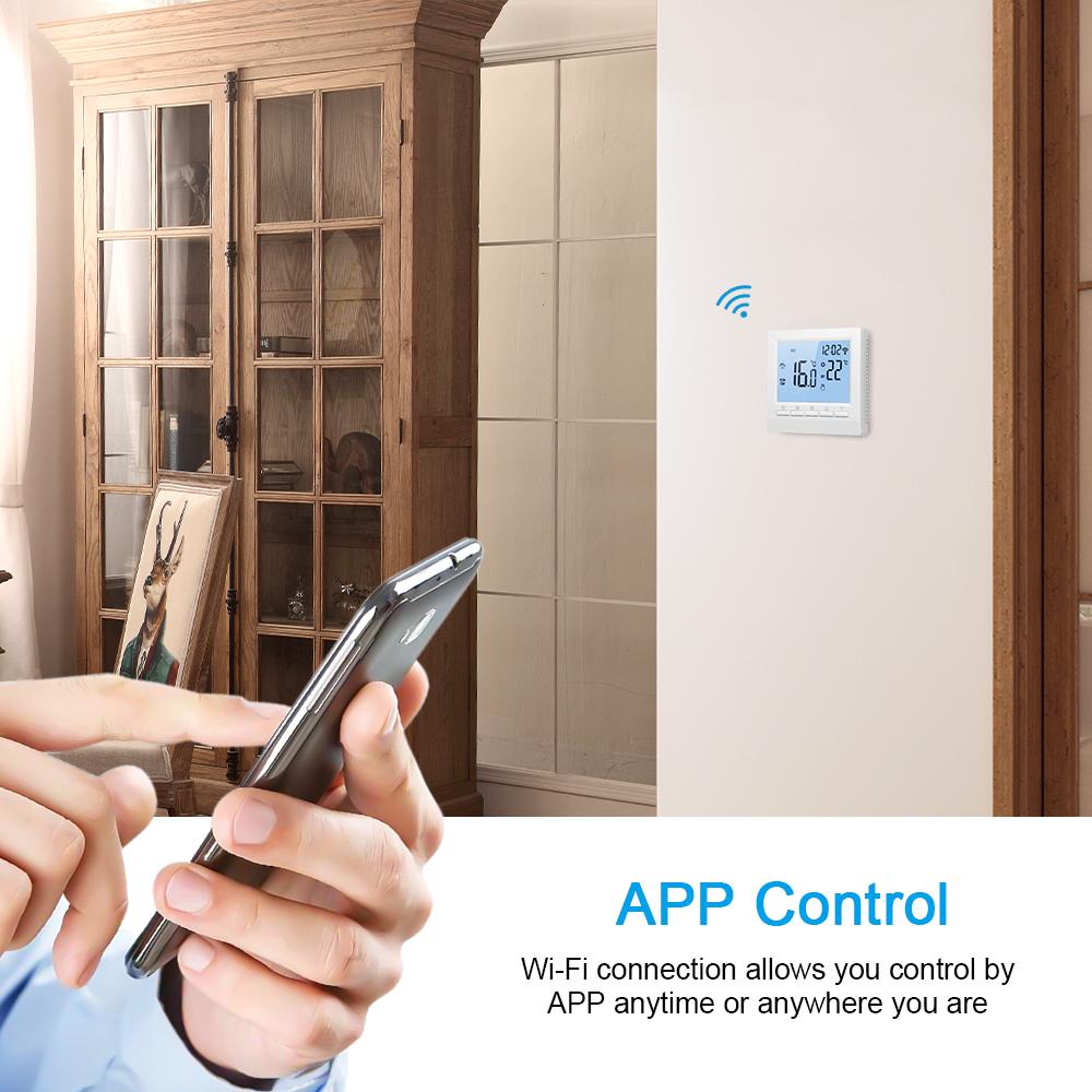 Bộ điều khiển nhiệt độ kỹ thuật thông minh Wifi Điều khiển ứng dụng Màn hình LCD