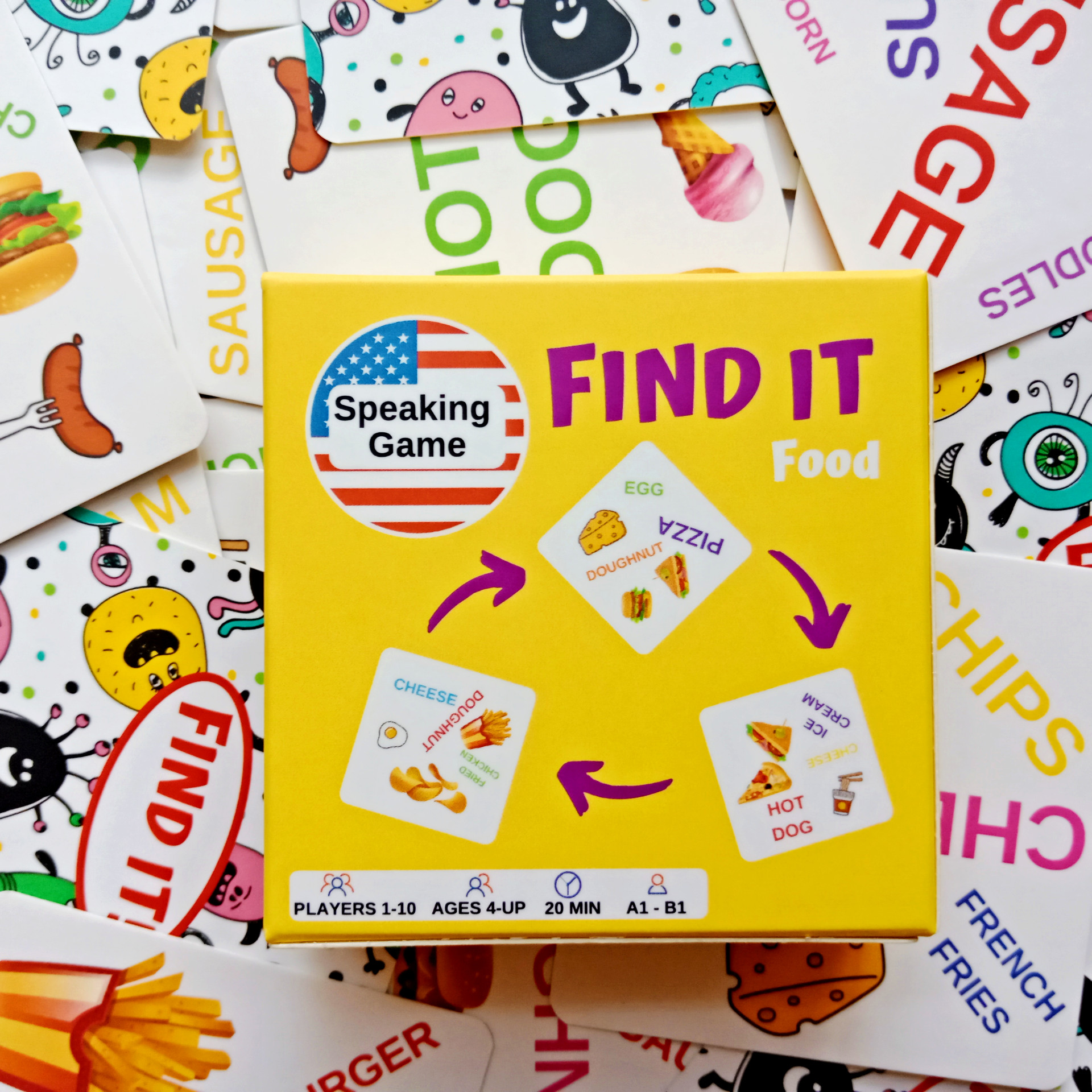 Find It - Boardgame for practicing speaking English - Game luyện nói tiếng Anh