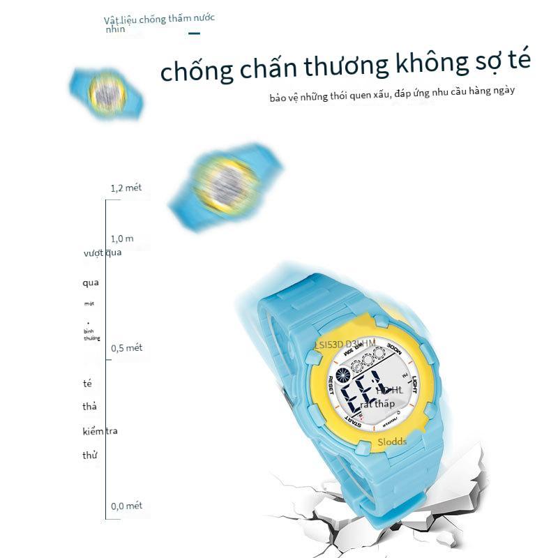 Khuyến mại Mingrui bán hàng trực tiếp dễ thương dành cho trẻ em thể thao ngoài trời đa chức năng chống thấm nước có đèn LED dạ quang đồng hồ điện tử đồng hồ học sinh