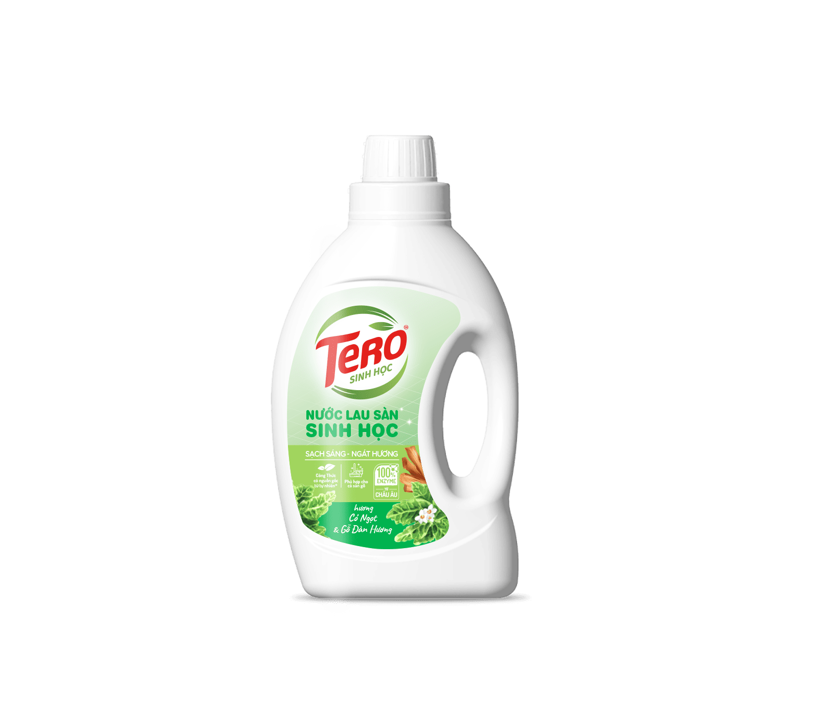 Nước Lau Sàn TERO Sinh Học Hương Cỏ Ngọt &amp; Gỗ Đàn Hương 900ml