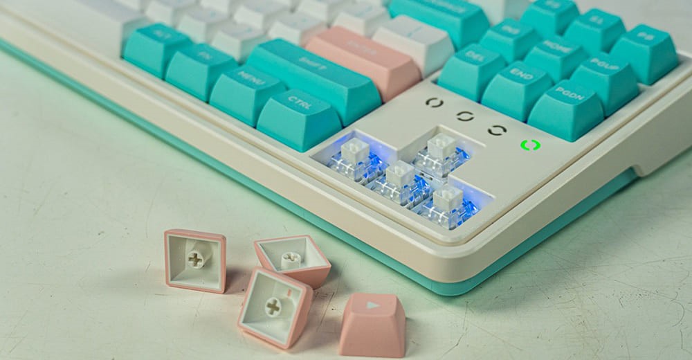 Bàn phím máy tính FL-Esports CMK87SAM Mashmallow 3 Mode _Mới, hàng chính hãng