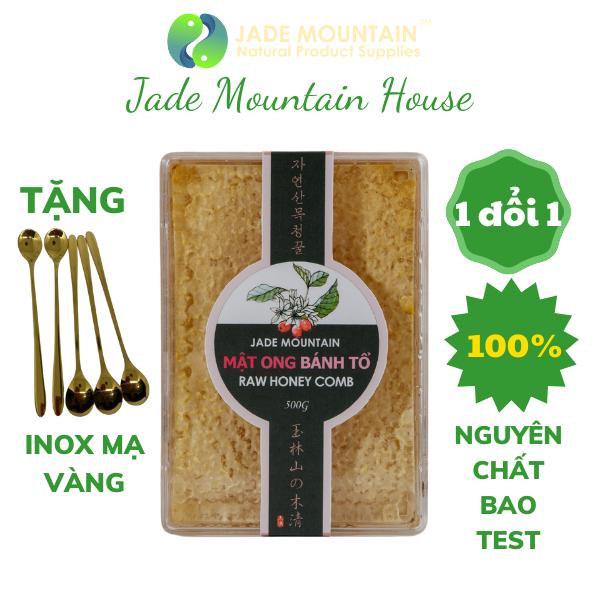 Mật Ong Bánh Tổ Jade Mountain Chứa Sáp Ong Nguyên Vẹn Chất Lượng Cao 500gr