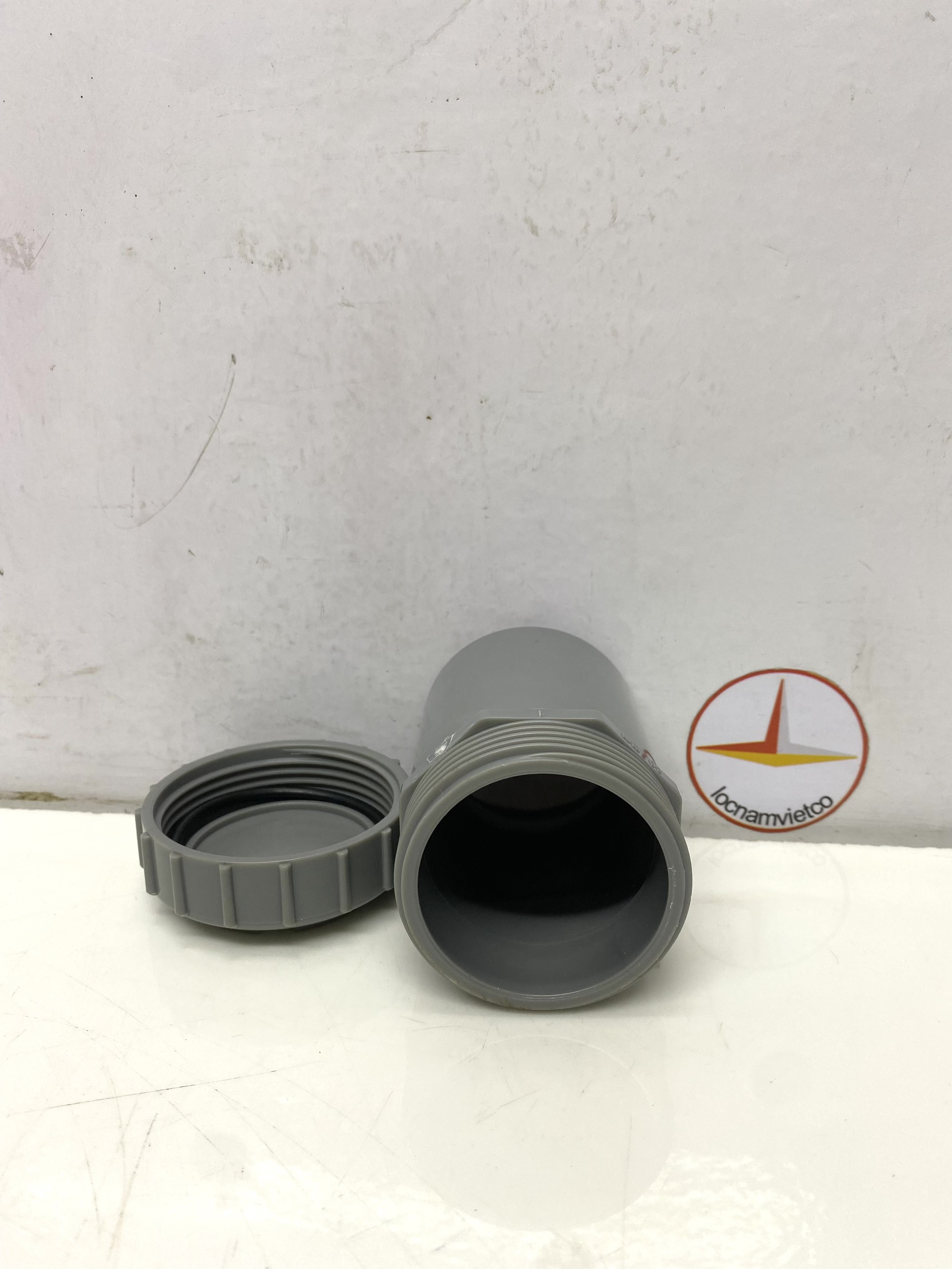 Bít xả ren ngoài 60 nhựa PVC Bình Minh _BXRN60