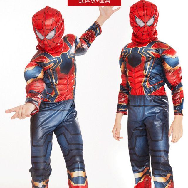 (CÓ SẴN) Trang Phục Hóa Trang Spider Man, Bộ Đồ Hoá Trang Spider Man Cho Bé Trai, Trang Phục Hóa Trang Người Nhện