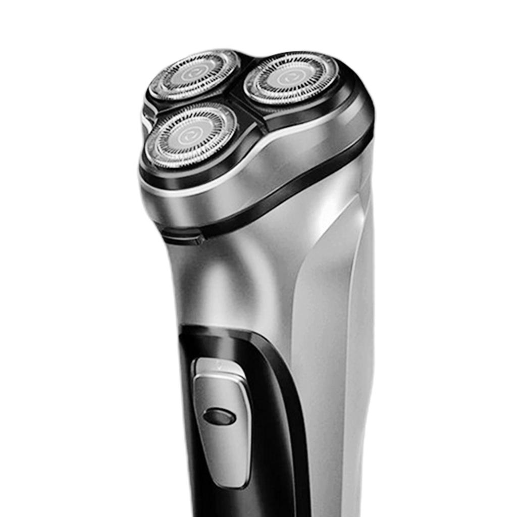 2pcs USB Rechargeable Men 3D Rotary Electric Beard Shaver Beard Trimmer