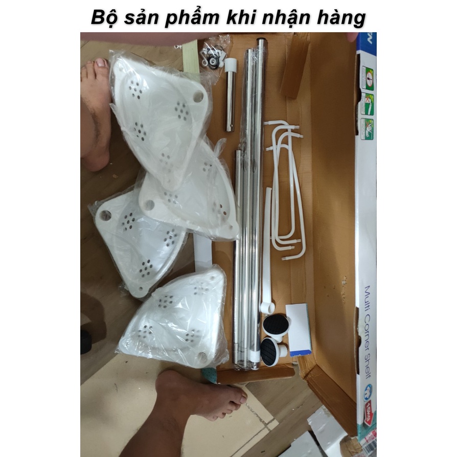 Kệ Góc Tường 4 Tầng ADS-188 Để Đồ Nhà Tắm