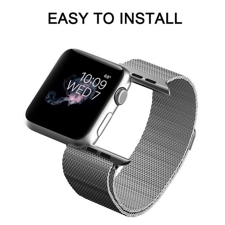 Dây đồng hồ lưới thép không rỉ cho apple watch
