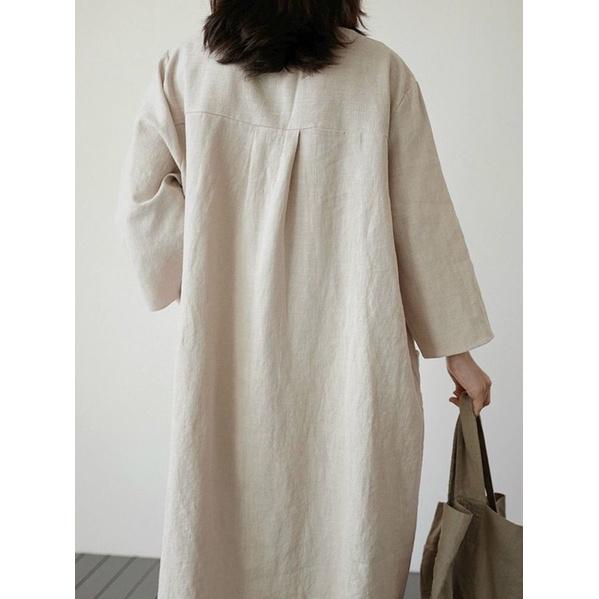 Đầm Linen nhấn ly