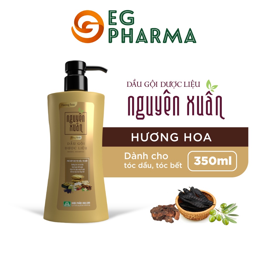 Dầu gội thảo mộc dành cho da dầu, dưỡng tóc chắc khỏe - Nguyên Xuân Bồng bềnh Hương hoa NX3 01