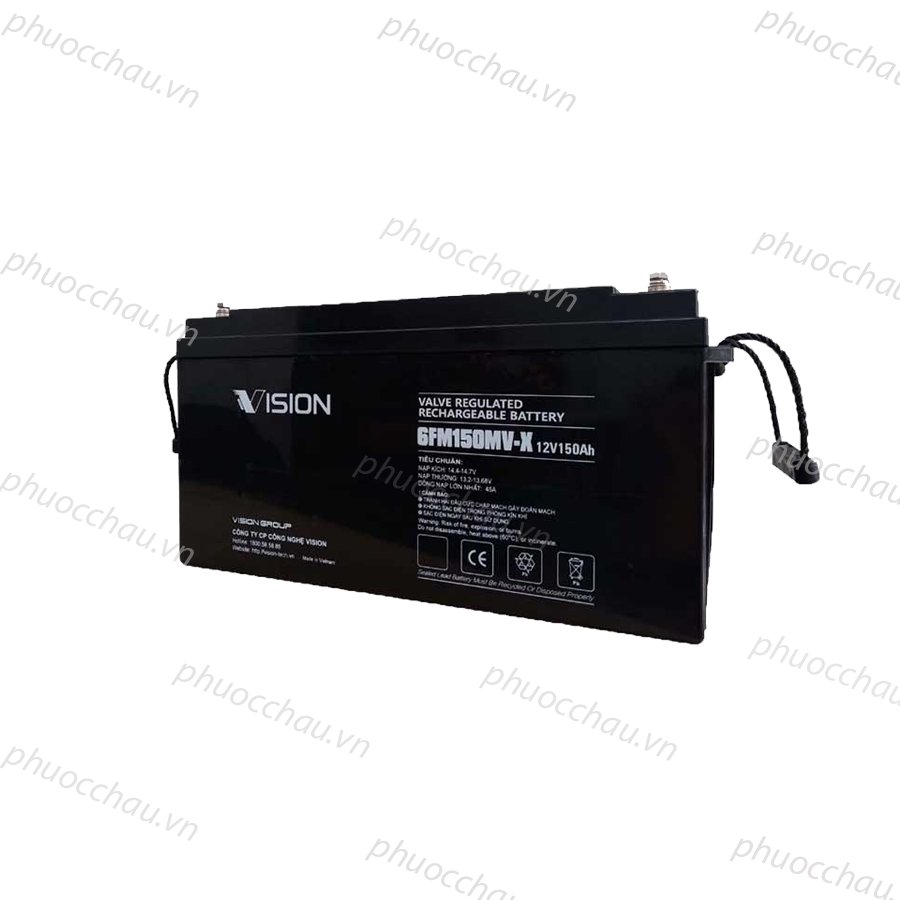 Ắc quy bộ lưu điện, ắc quy Vision 6FM150MV-X/6FM150D-X (12V-150AH), ắc quy viễn thông