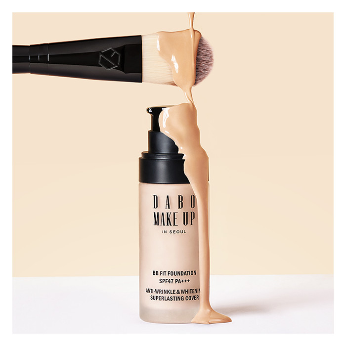 Combo Kem nền trang điểm cho mọi loại da cao cấp Hàn Quốc Dabo Make Up BB Fit Foundation (30ml) + tặng Bông phấn trang điểm đa năng cao cấp Hàn Quốc Aroma 4 miếng