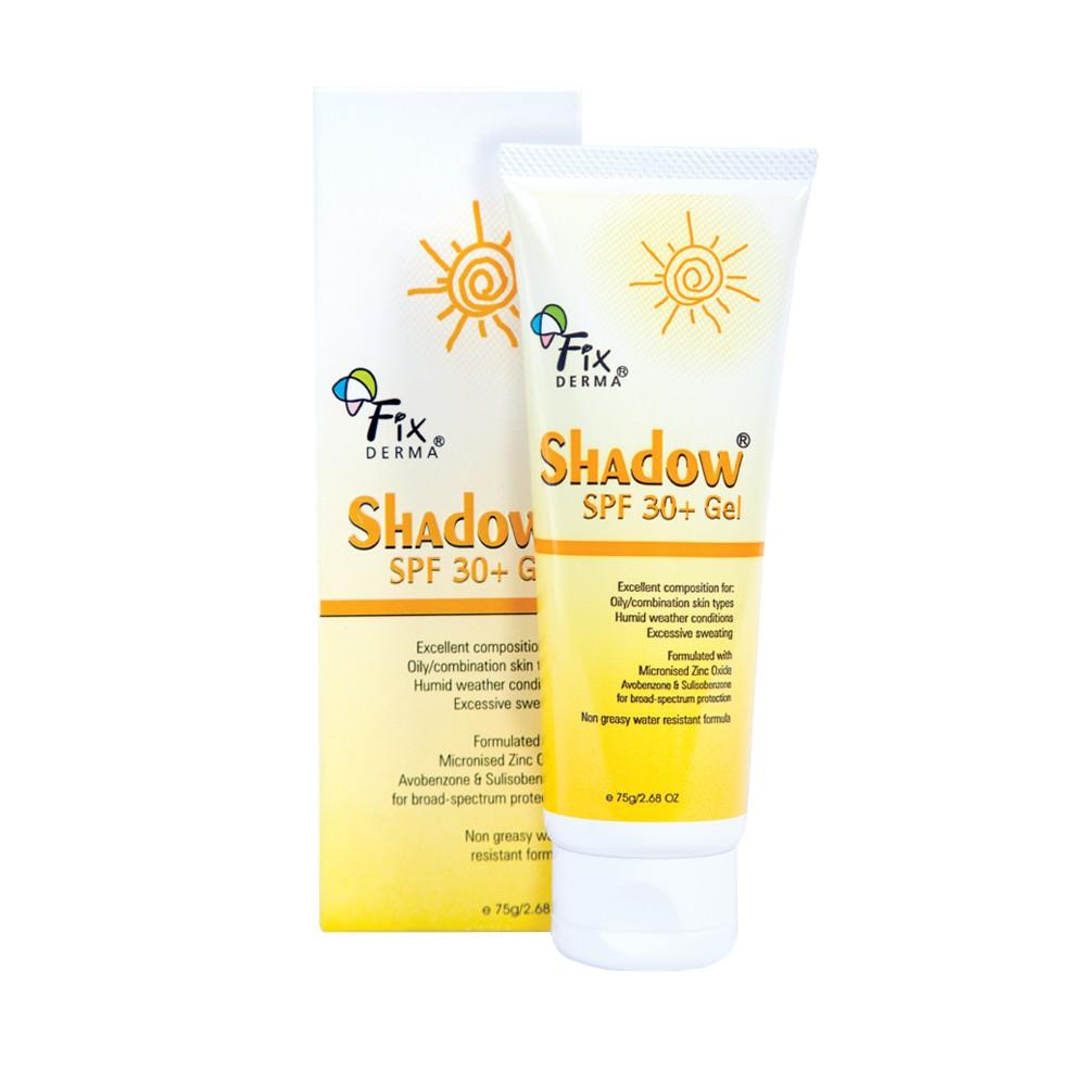 Kem Chống Nắng Fixderma Dạng Gel Dành Cho Da Nhạy Cảm Shadow SPF30+ Gel 75g