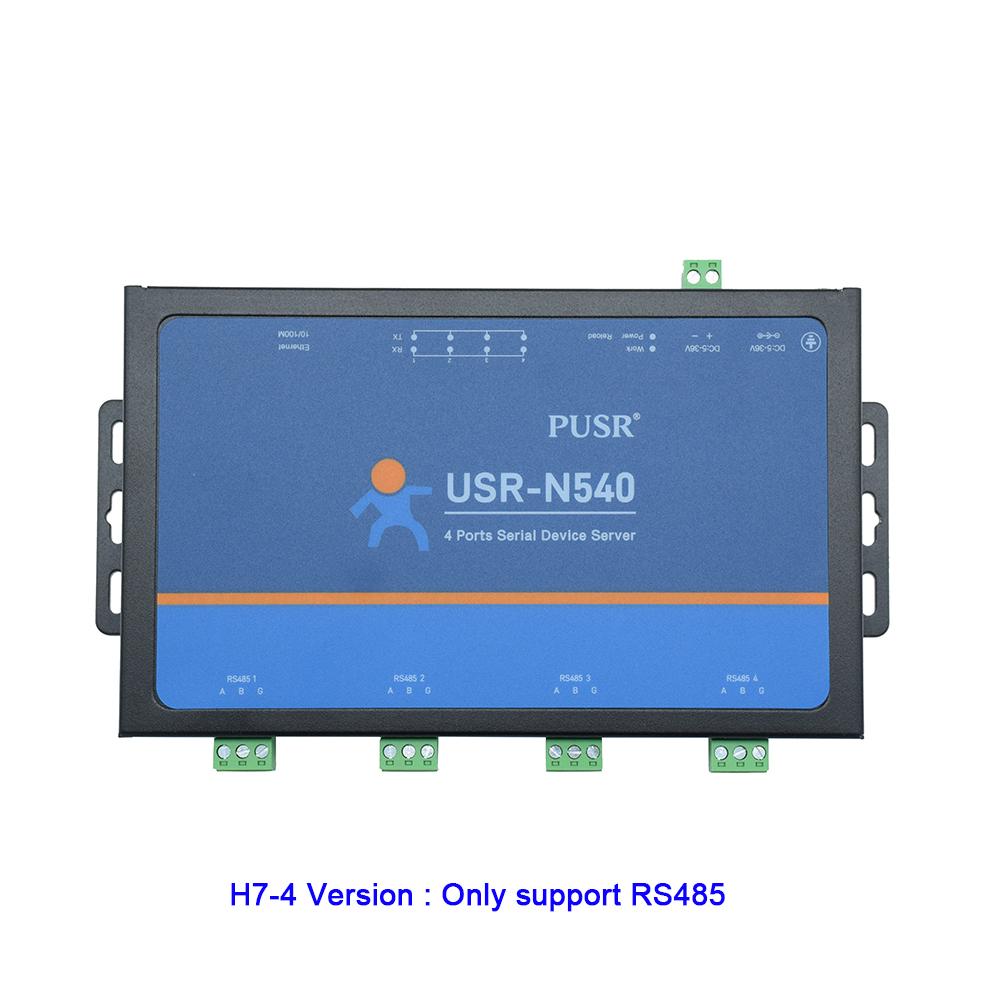 Công nghiệp Modbus USR-N540 Sê-ri sang Ethernet Converter 4 Cổng RS232/rs485/rs422 Modbus MQTTS DC 5.0 ~ 36 V