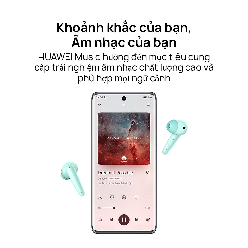 Tai nghe HUAWEI FreeBuds SE | Chất Âm Trong Trẻo | 24 Giờ Phát Nhạc | Hàng Chính Hãng