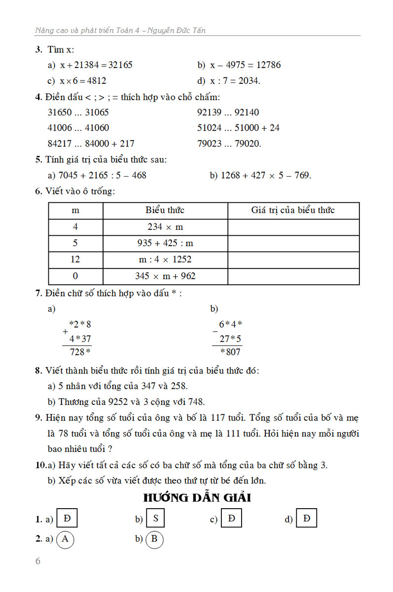 NÂNG CAO VÀ PHÁT TRIỂN TOÁN 4 _KV
