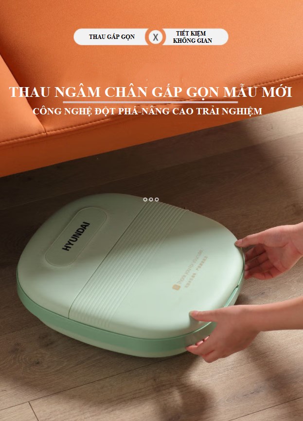 Thau ngâm chân gấp gọn cắm điện