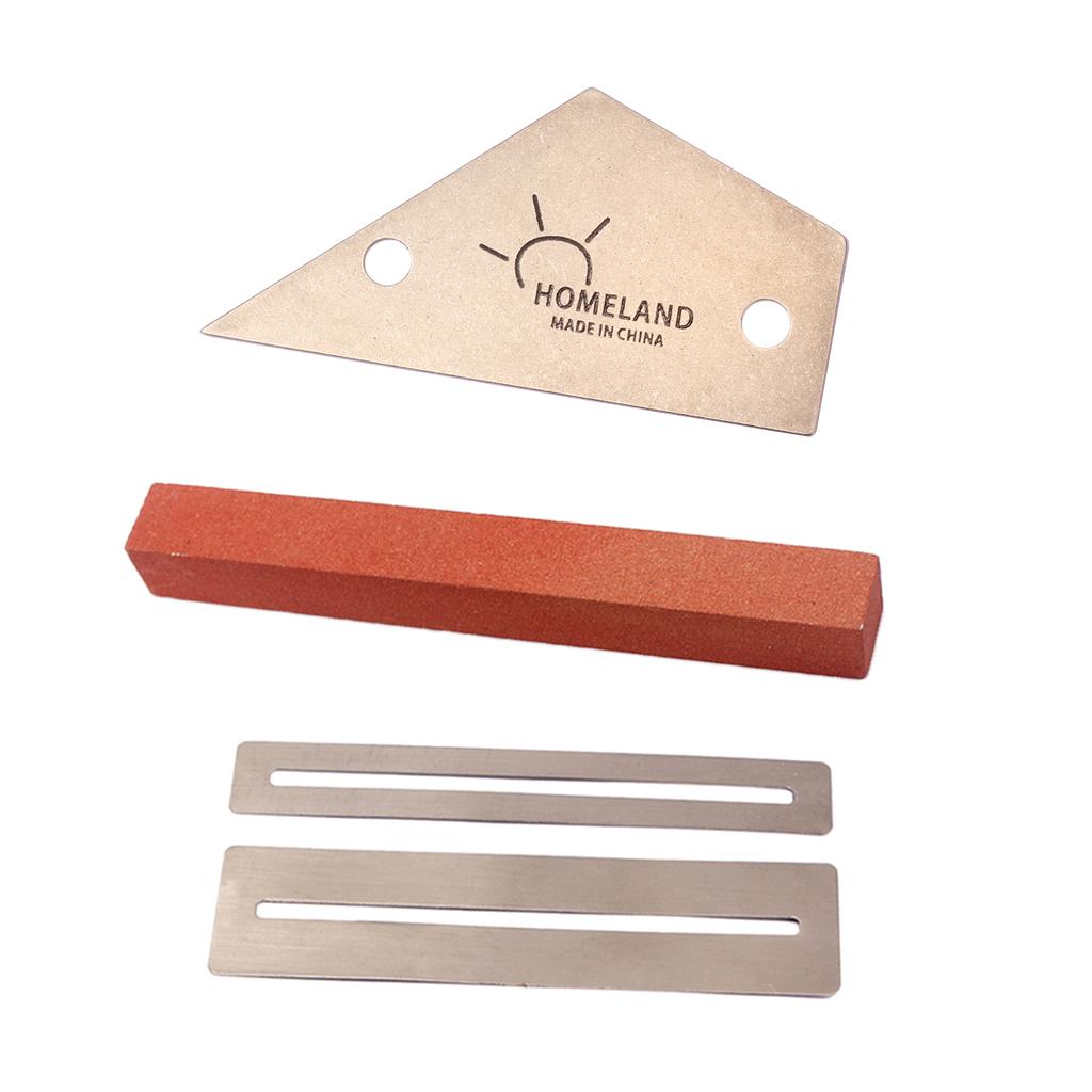 Durable 1 Set Fret Rocker+Fretboard Protectors+Sander for Guitar Bass Parts Luthier Tool