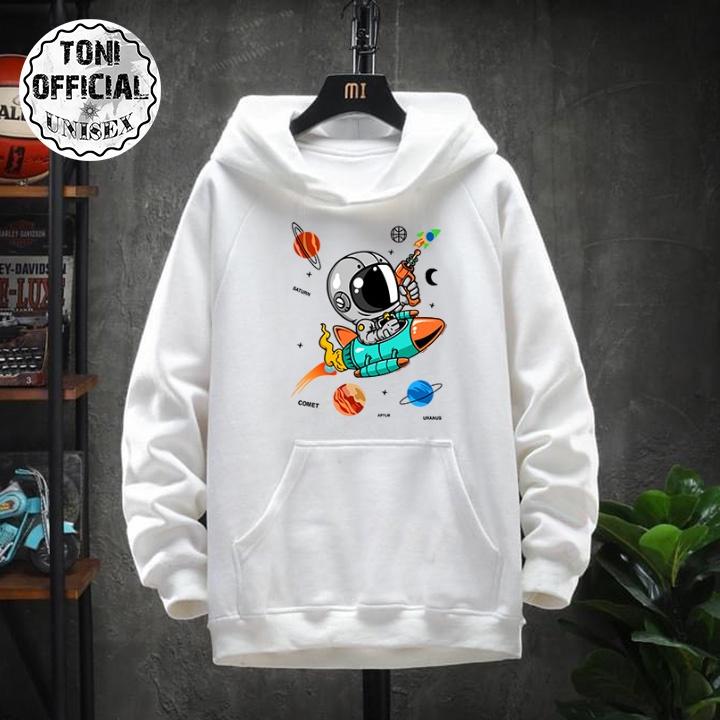 ( ) ÁO HOODIE Local Brand Unisex Phi Hành Gia Nỉ Bông Form Rộng Nam Nữ (HD3020L - Full Size - Kèm Video Ảnh Thật)