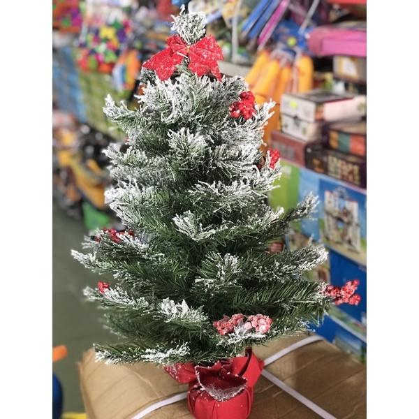 Cây thông mini phủ tuyết có trang trí 65cm, 45cm