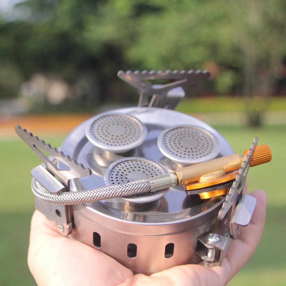 Bếp Cắm Trại 3 Lõi Có Thể Gập Lại 8600W Để Đi Câu Cá Ngoài Trời Đi Bộ Đường Dài