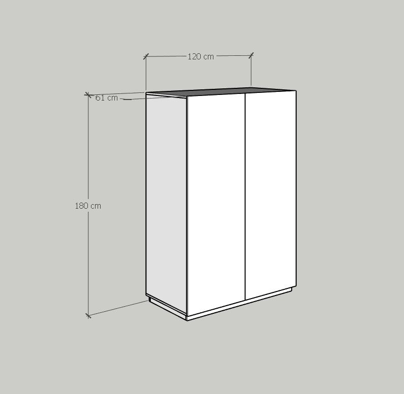 [Happy Home Furniture] MACRO, Tủ quần áo treo - 4 ngăn kéo ,  120cm x 61cm x180cm ( DxRxC), TCM_016