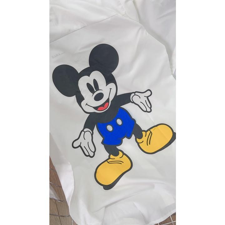 ÁO SƠ MI TRẮNG IN MICKEY MẸ BÉ