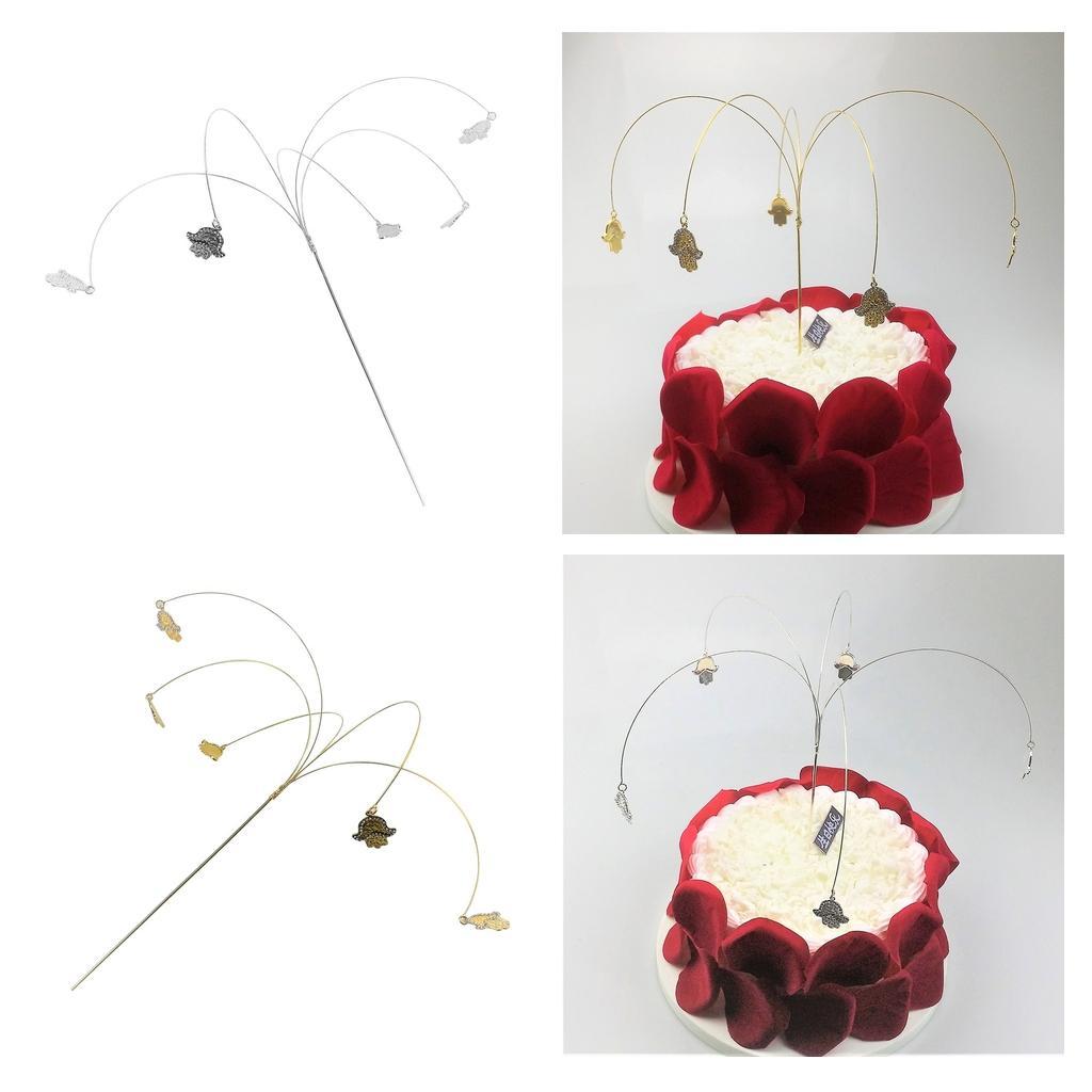 Wedding Party Cake Decoration Treen Shape Delicate Topper Sticks