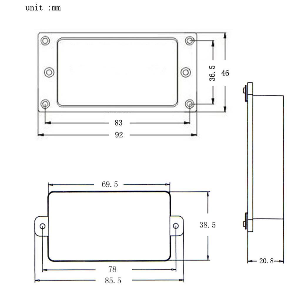Sunnimix Đôi Cuộn Dây Humbucker Với Pin Ổ Cắm Cho Guitar Điện
