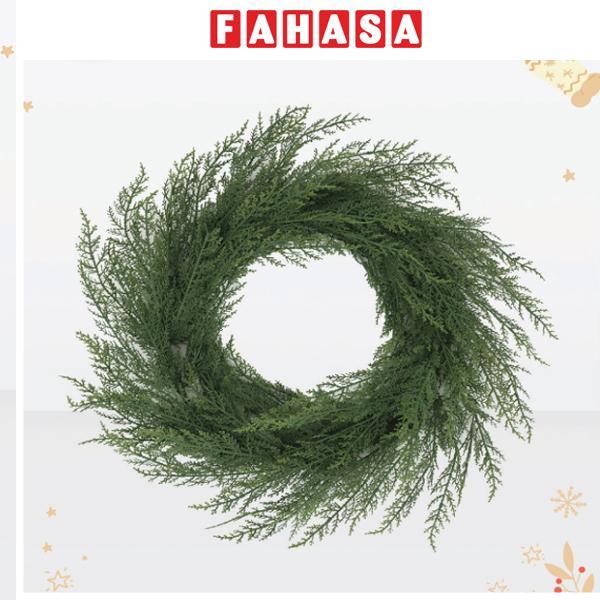 Vòng Hoa Lá PE Nhuyễn - Trang Trí Noel 60 cm - Chaang Chiia LP-W-CD
