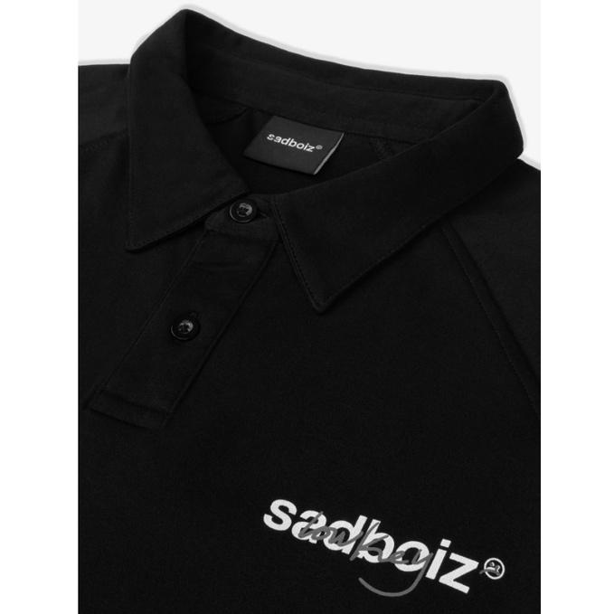 Áo polo SADBOIZ Lowkey Black