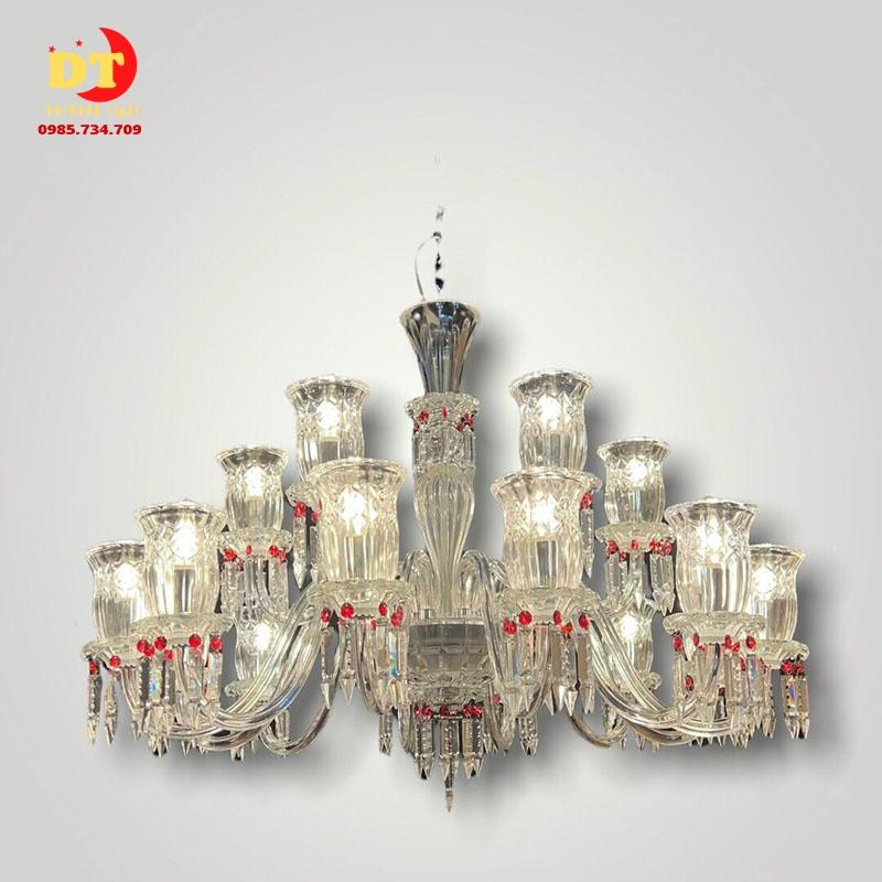 Đèn chùm phale thuỷ tinh cao cấp phong cách sang trọng DQM