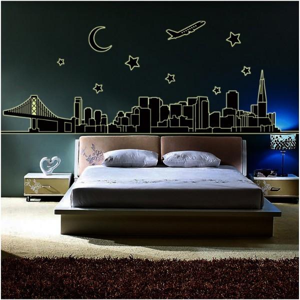 Decal trang trí Thành Phố Trăng Sao - Dạ Quang A.H