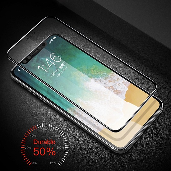 Miếng dán kính cường lực cho iPhone 11 Pro Max (6.5 inch) / iPhone Xs Max hiệu ANANK Nhật Bản (Full 3D, 0.2mm, phủ nano, chống tia cực tím, Mặt kính AGGC) - Hàng nhập khẩu