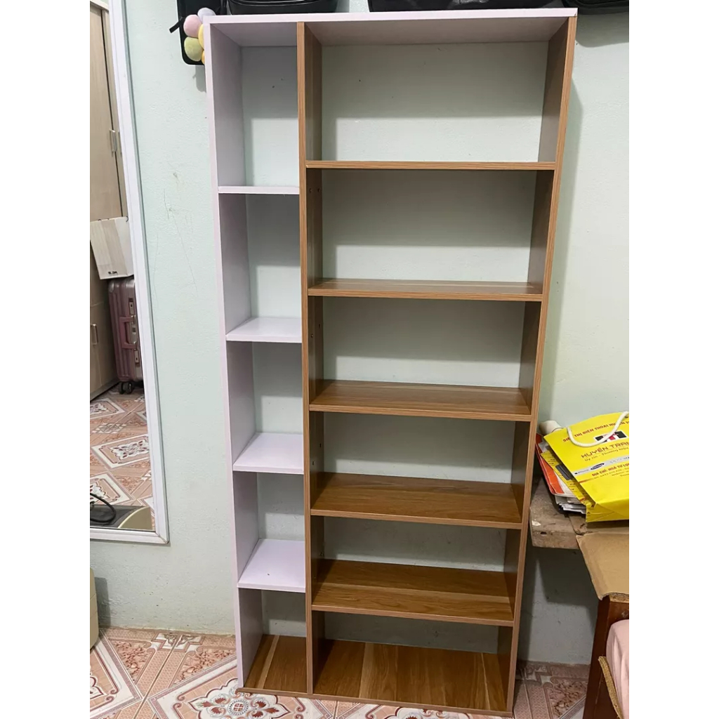 Kệ Sách, Giá Sách 6 Tầng Trang Trí, Decor Phòng Phong Cách Bắc Âu Thương Hiệu Gosashi - KS6Tang