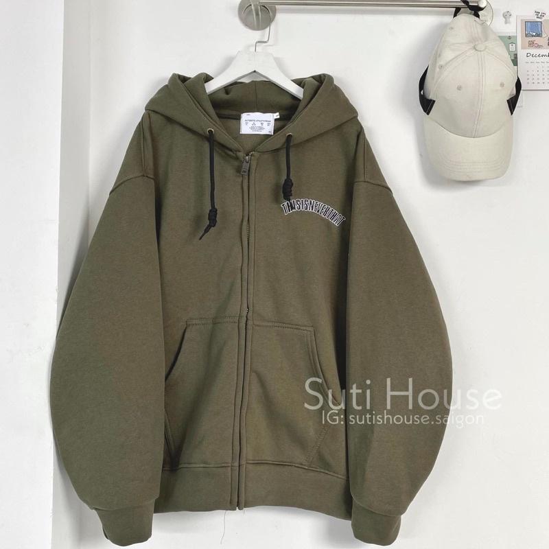 Áo khoác hoodie from rộng unisex, Áo khoác hoodie form rộng chất vải nỉ ngoại THISISNEVERTHAT