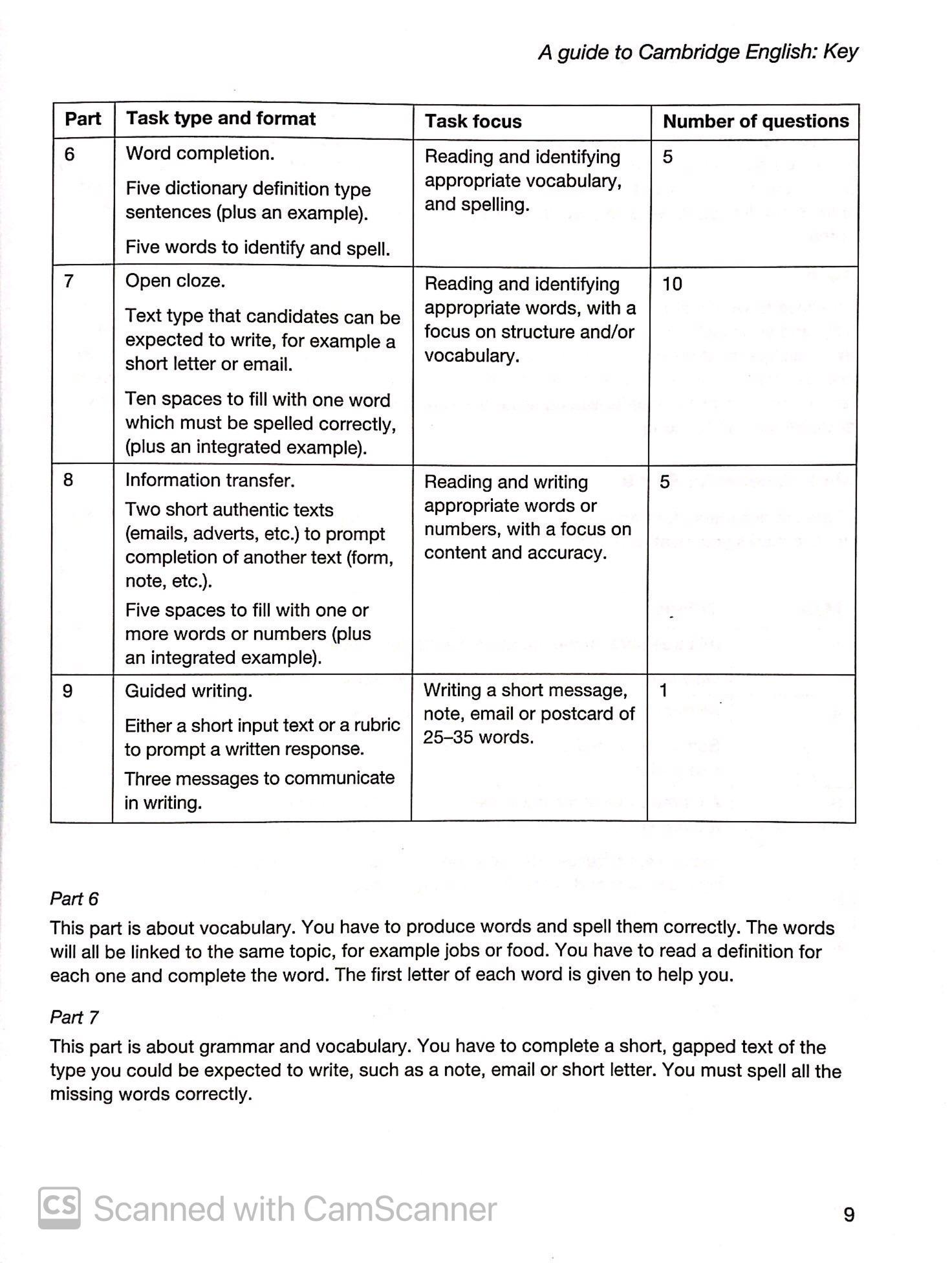 Cambridge English KEY - Key English Test 6 with Answers