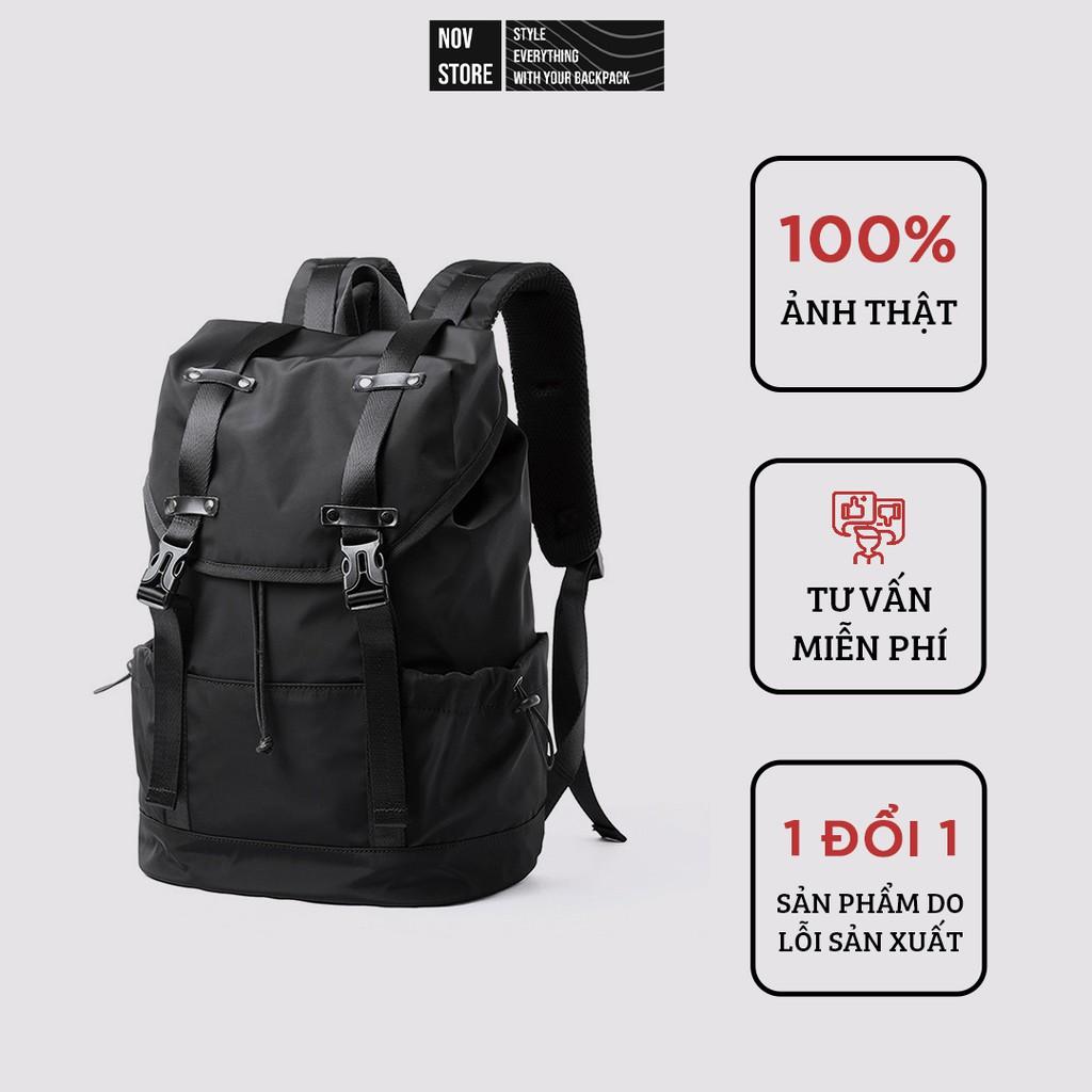 Balo nam vải cao cấp, chính hãng MOYYI chống thấm bước, size to đựng vừa Lap15.6inch và A4, siêu nhẹ - 0296 novstore