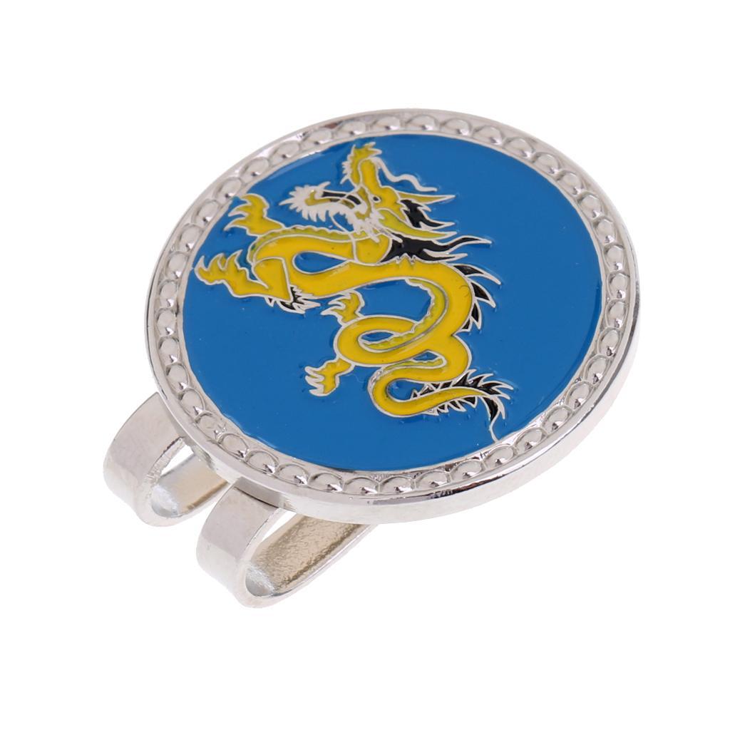 2xGolf Hat Clip with Golf Ball Marker Chinese