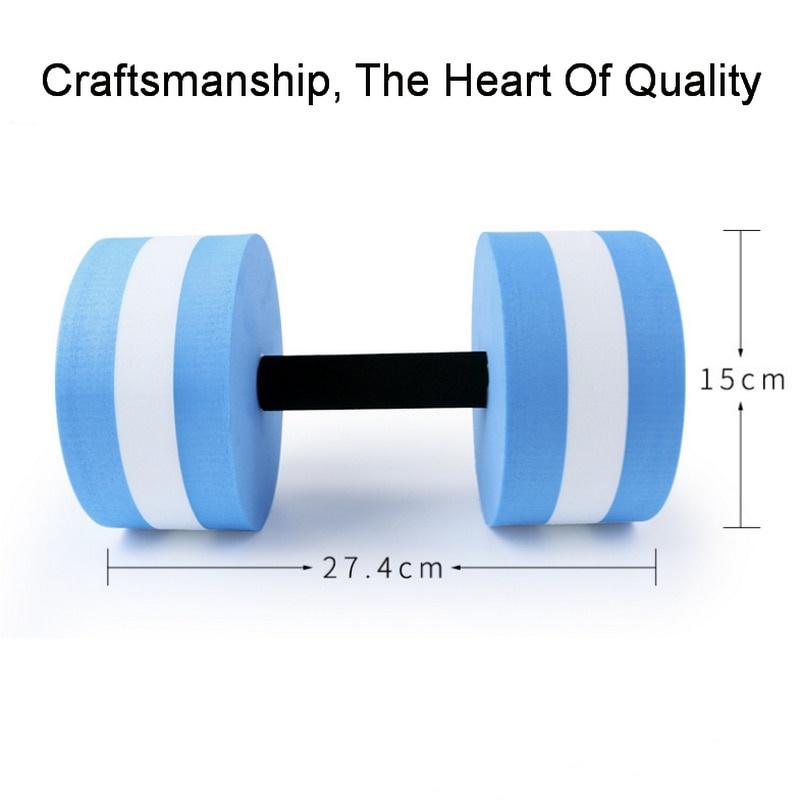 1 Pair Water Floating Sponge Type Dumbbell EVA Foam Fitness Sports Swimming Pool Exercise Adjustable Dumbbell Yoga Sports Goods