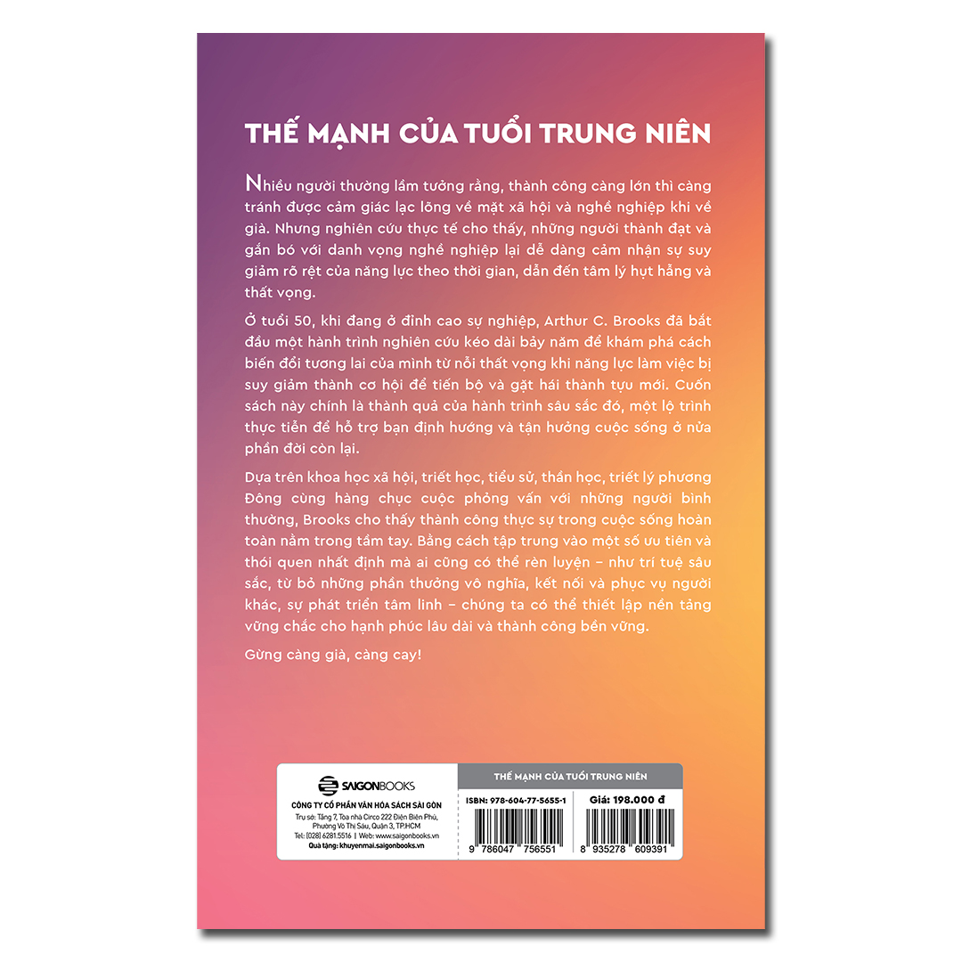 Sách - Thế Mạnh Của Tuổi Trung Niên - Arthur C. Brooks