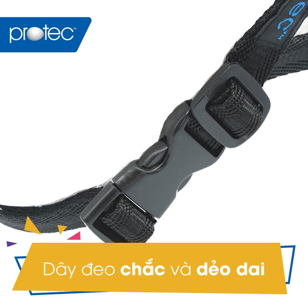 Nón Bảo Hiểm 1/2 Đầu Có Kính Protec VIC, Size Lớn, Độ Che Phủ Sâu Hơn