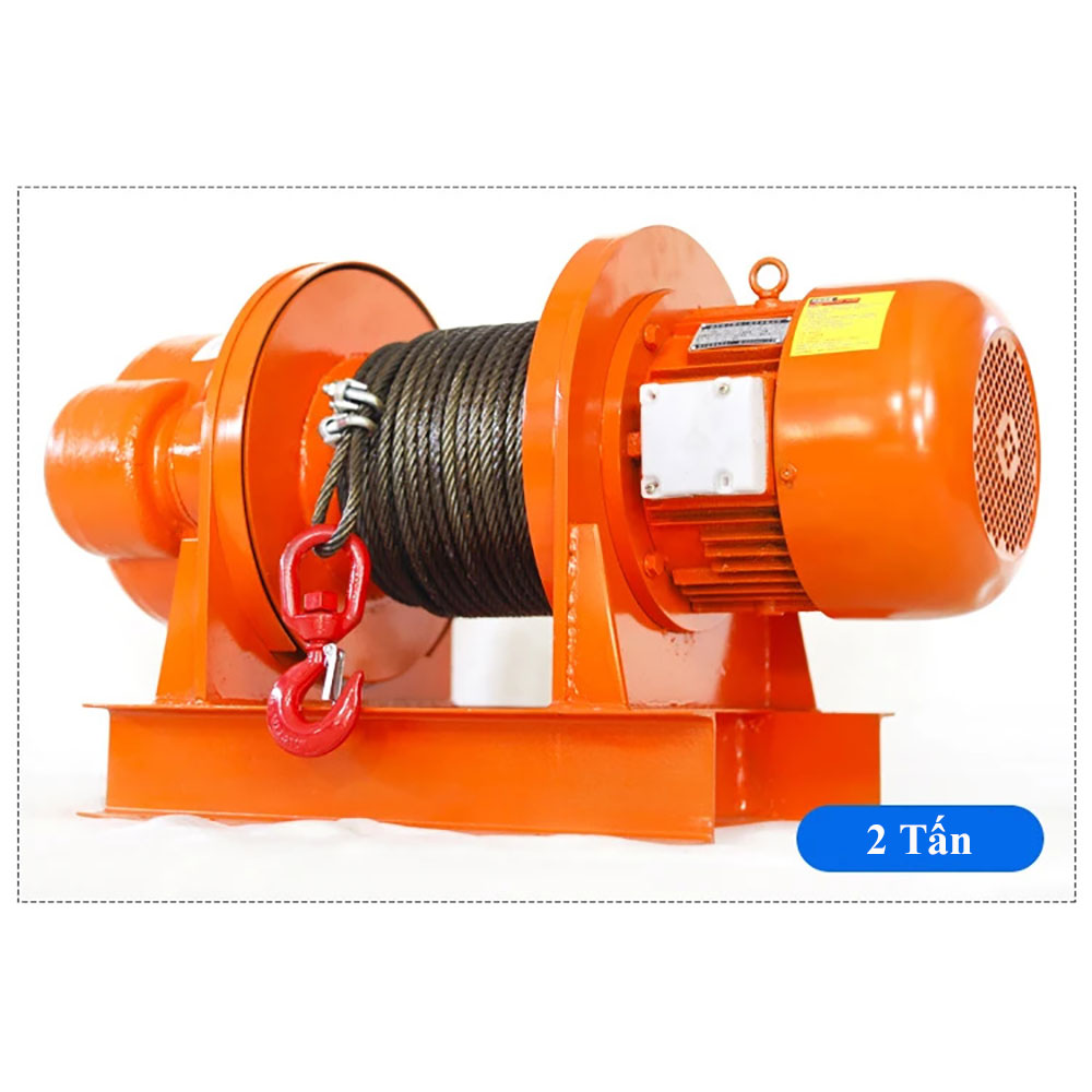 Tời chữ nhất ABG, động cơ đồng nguyên chất, phanh tự động tắt (chưa bao gồm: cáp, móc, tủ điều khiển)