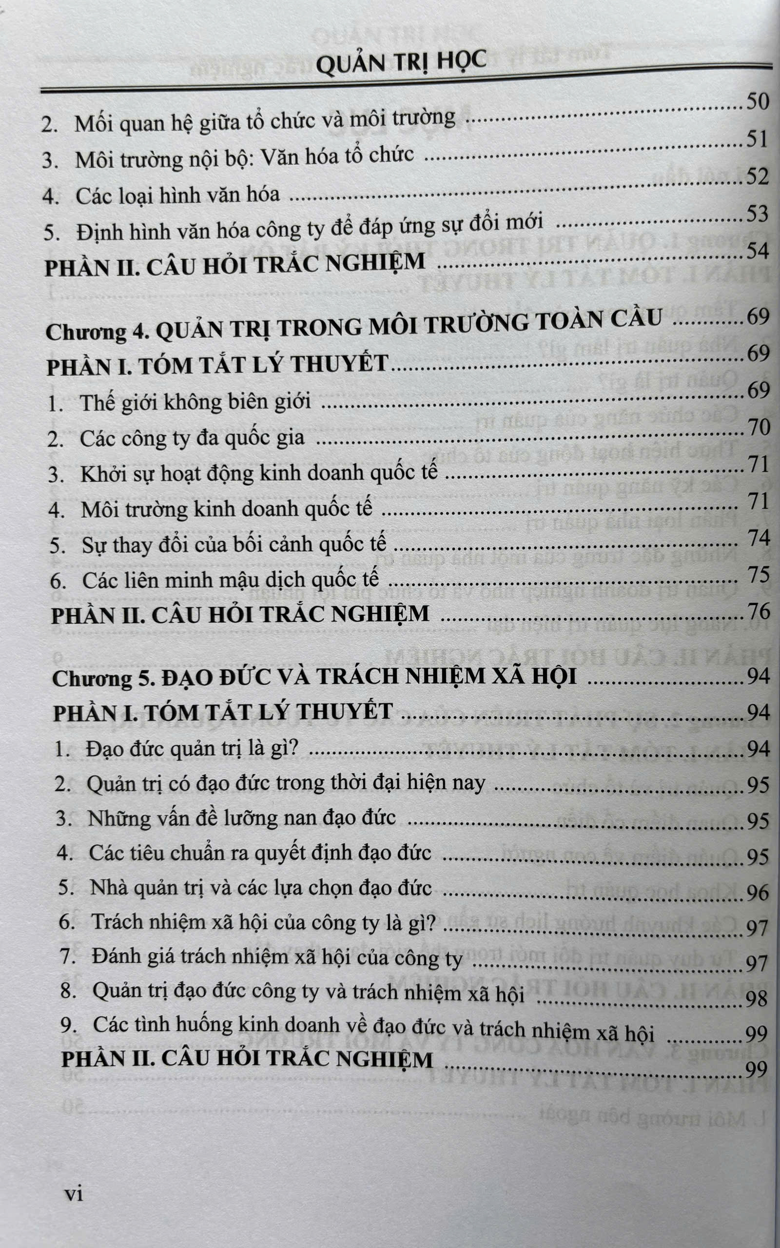 Quản Trị Học - Tóm Tắt Lý Thuyết Và Câu Hỏi Trắc Nghiệm