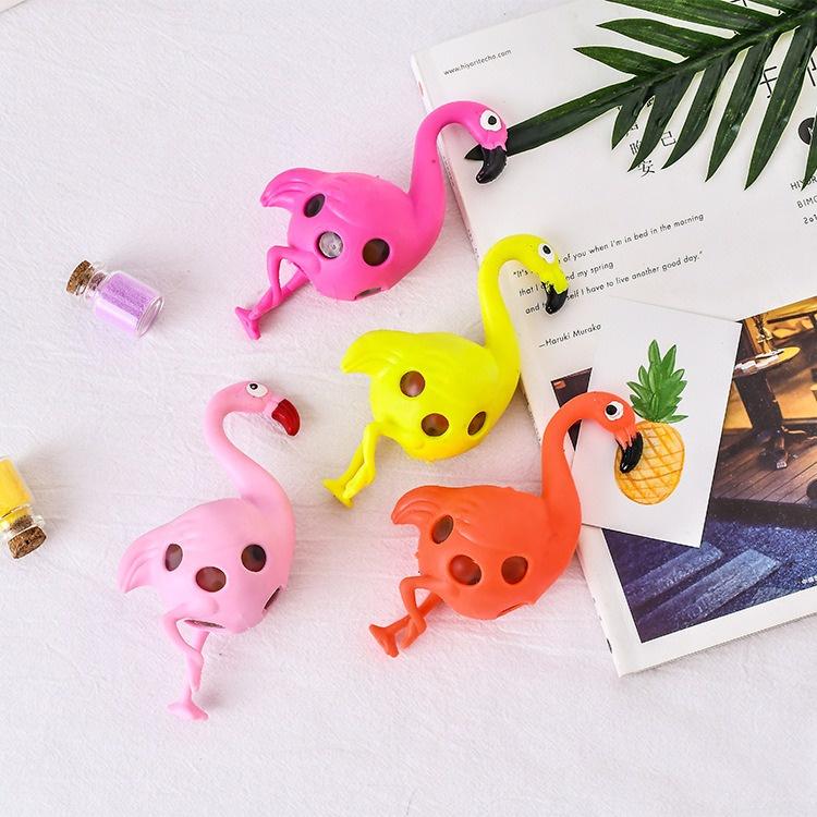 Squishy Hình Con Hồng Hạc Thiên Nga bóp ra hạt nở giải trí mềm mịn siêu đàn hồi giải tỏa căng thẳng
