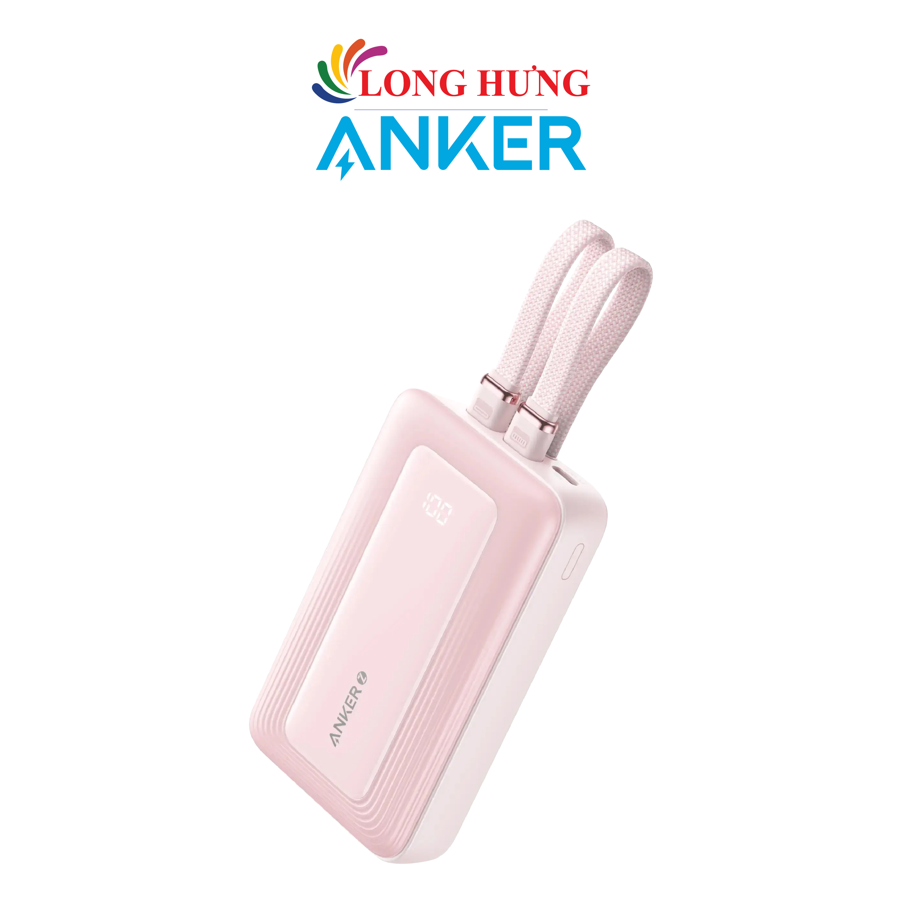 Sạc dự phòng Anker Zolo Power Bank 1USB 2Type-C 35W 10000mAh A1680C - Hàng chính hãng