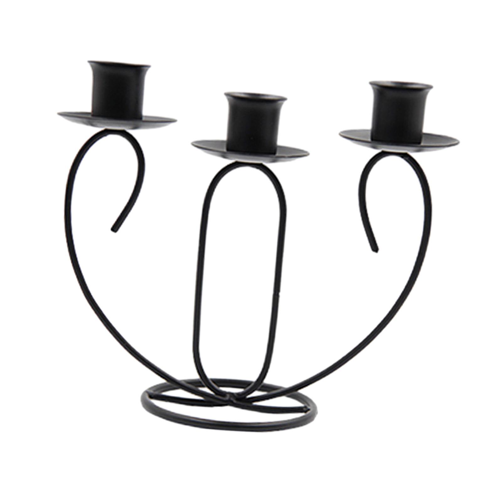 Metal Candlestick Tealight Candle Holder Candelabra Votive Candles Stand Iron Candleholder for Housewarming Farmhouse Home Fireplace