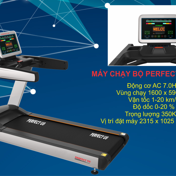 Máy chạy bộ PERFECT US 6800 Inverter