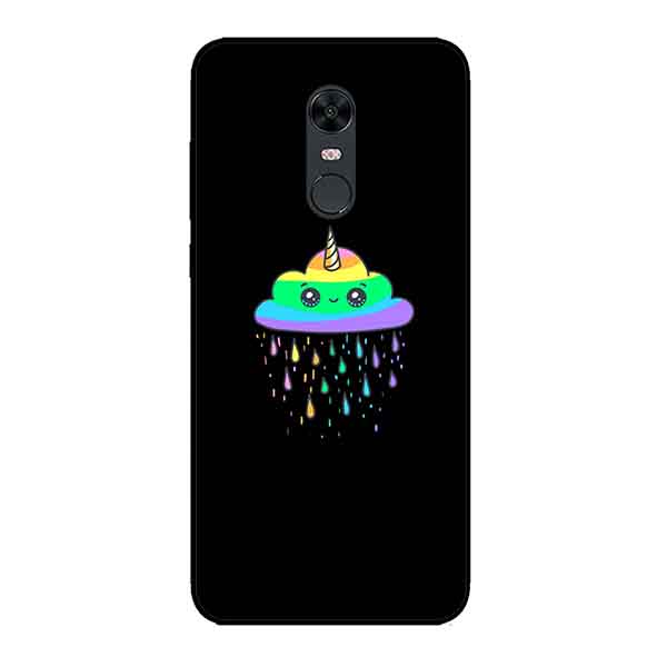 Ốp Lưng in cho Xiaomi Redmi 5 Mẫu Mây Kỳ Lân - Hàng Chính Hãng