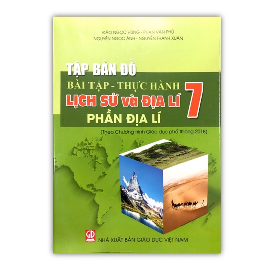 Sách - Tập bản đồ Bài tập Thực hành, Lịch sử và Địa lí, Phần địa lí 7 (Theo chương trình Giáo dục phổ thông 2018)(ĐN)