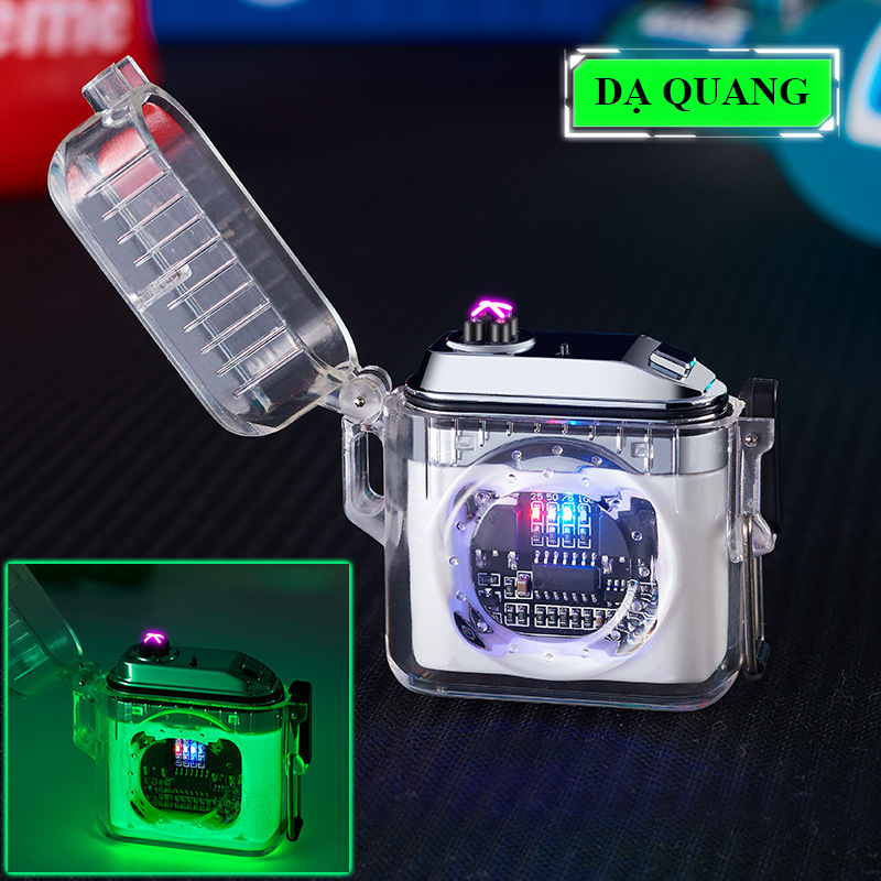 Bật Lửa Điện Tia Plasma Hiển Thị Phần Trăm Pin Fullbox - Sạc Điện